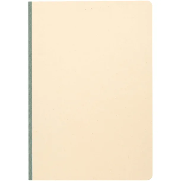 Liliana A5 sugarcane and RPET soft cover notebook Heather green