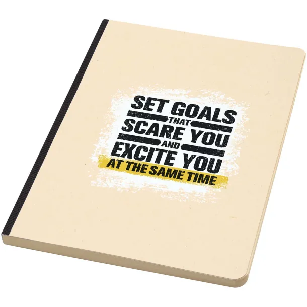 Liliana A5 notes od papira šećerne trske i RPET materijala Crna