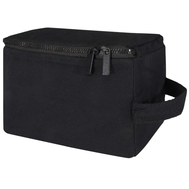 Pack 500 g/m² Aware™ recycled toiletry organiser Solid black