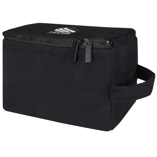 Pack 500 g/m² Aware™ recycled toiletry organiser Solid black