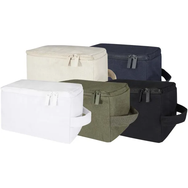Pack 500 g/m² Aware™ recycled toiletry organiser Solid black