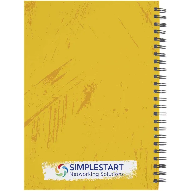 Desk-Mate® A5 hard cover journal White Solid black