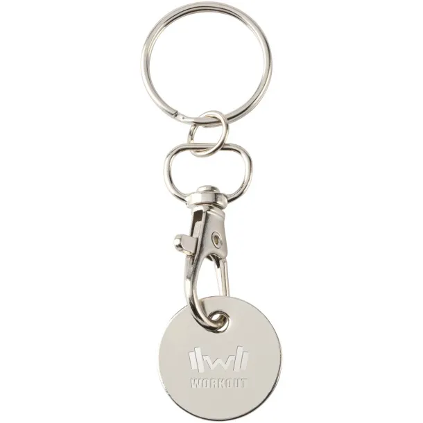 Rory keyring with trolley coin Red