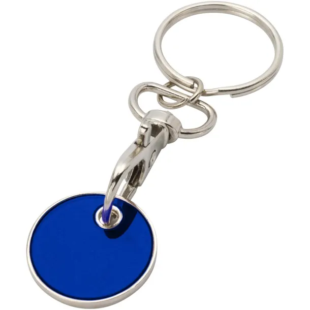 Rory keyring with trolley coin Blue