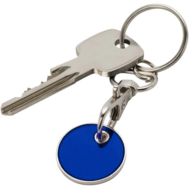 Rory keyring with trolley coin Blue
