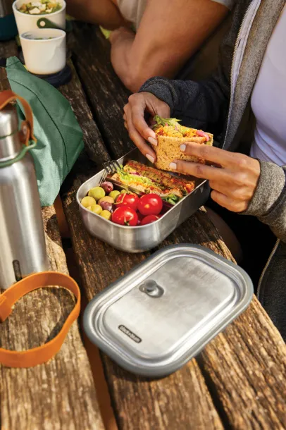 Black+Blum Stainless Steel Lunch Box Large - Black + Blum orange 