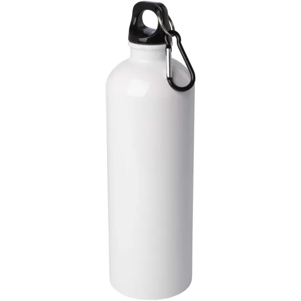 Oregon 750 ml RCS certified single wall stainless steel water bottle with carabiner White