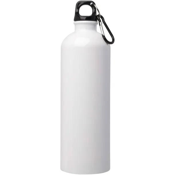 Oregon 750 ml RCS certified single wall stainless steel water bottle with carabiner White