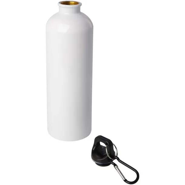 Oregon 750 ml RCS certified single wall stainless steel water bottle with carabiner White