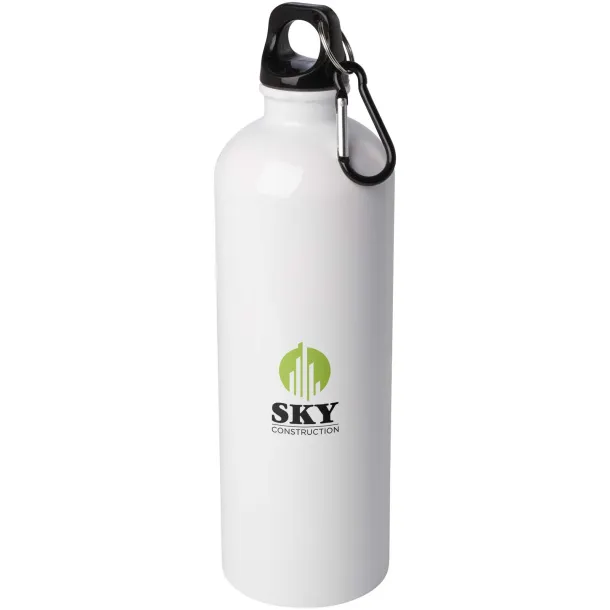 Oregon 750 ml RCS certified single wall stainless steel water bottle with carabiner White