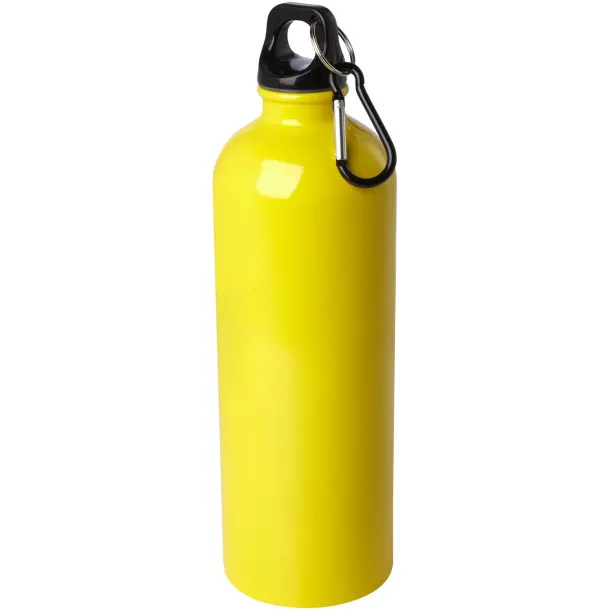 Oregon 750 ml RCS certified single wall stainless steel water bottle with carabiner Yellow
