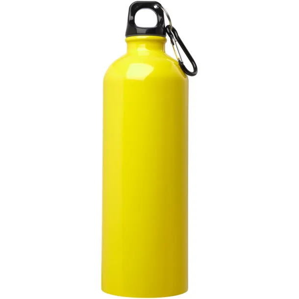 Oregon 750 ml RCS certified single wall stainless steel water bottle with carabiner Yellow