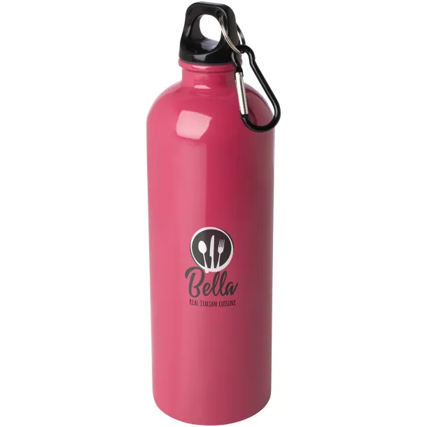 Oregon 750 ml RCS certified single wall stainless steel water bottle with carabiner Magenta