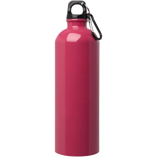 Oregon 750 ml RCS certified single wall stainless steel water bottle with carabiner Magenta