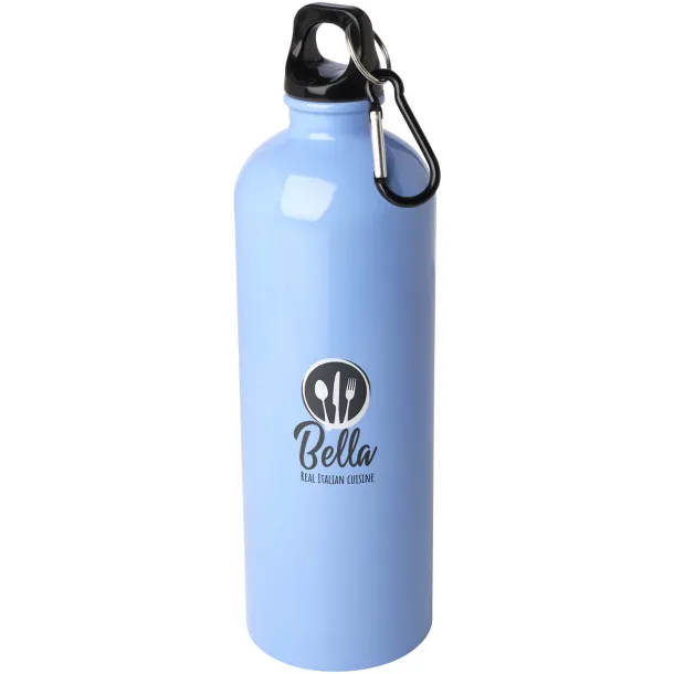 Oregon 750 ml RCS certified single wall stainless steel water bottle with carabiner Cloud Blue