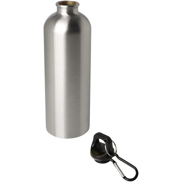Oregon 750 ml RCS certified single wall stainless steel water bottle with carabiner Silver