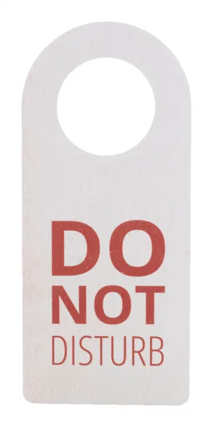 Disturb Wood custom door hanger Natural