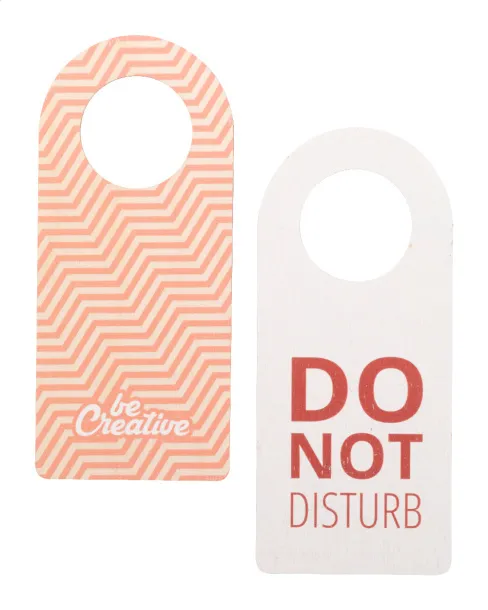 Disturb Wood custom door hanger Natural