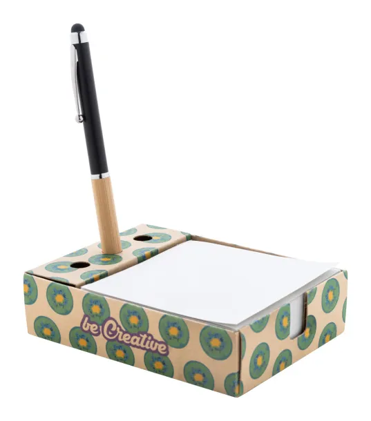 Nolty Eco pen holder notepad Natural