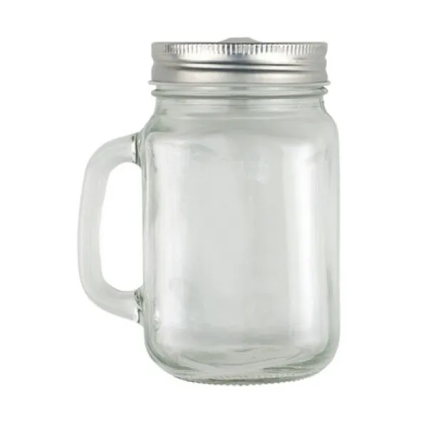  Drinking jar 480 ml with straw neutral