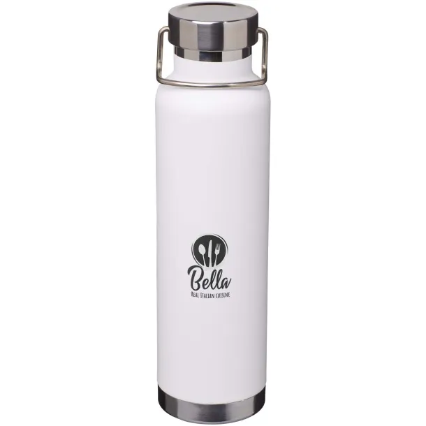 Thor 650 ml RCS recycled stainless steel copper vacuum insulated water bottle White