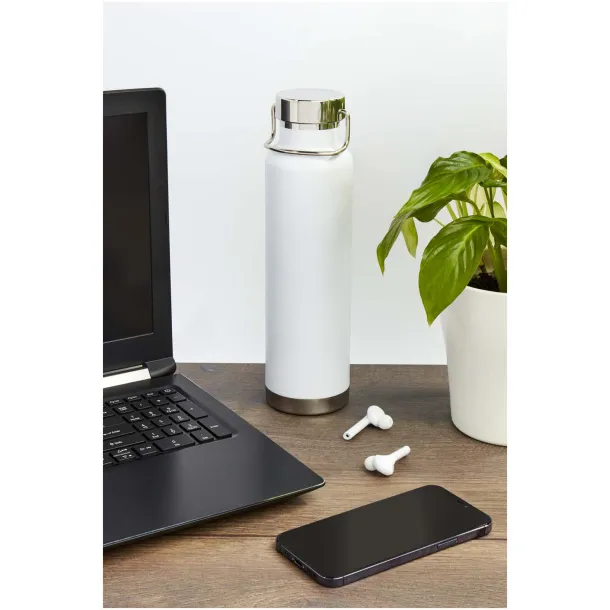 Thor 650 ml RCS recycled stainless steel copper vacuum insulated water bottle White