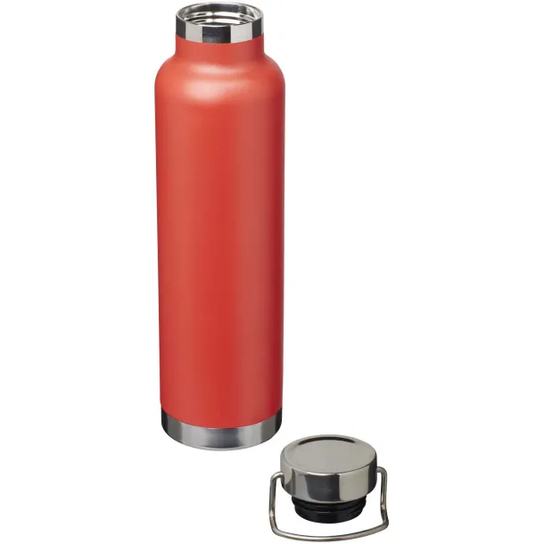 Thor 650 ml RCS recycled stainless steel copper vacuum insulated water bottle Red
