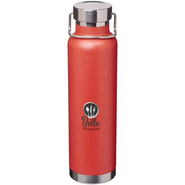 Thor 650 ml RCS recycled stainless steel copper vacuum insulated water bottle Red