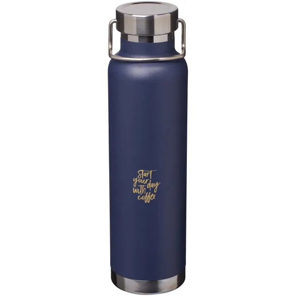 Thor 650 ml RCS recycled stainless steel copper vacuum insulated water bottle Navy Blue