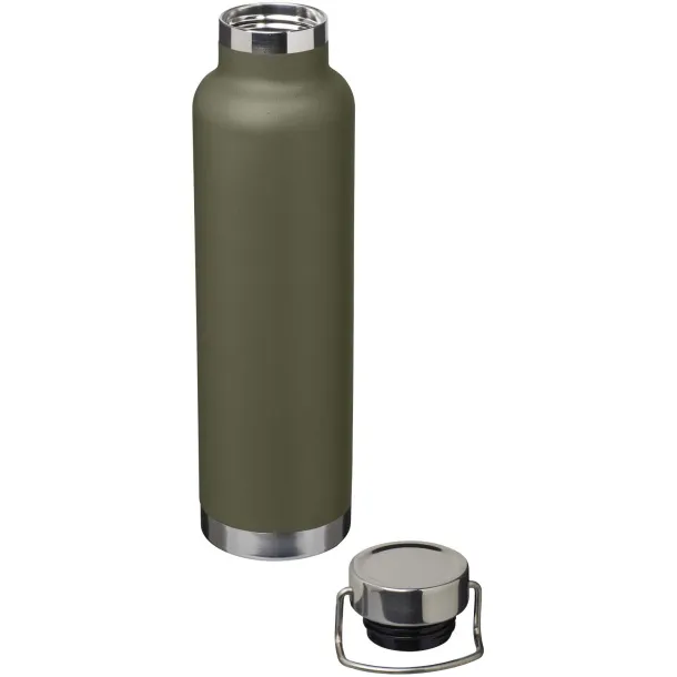 Thor 650 ml RCS recycled stainless steel copper vacuum insulated water bottle Šumski zelena