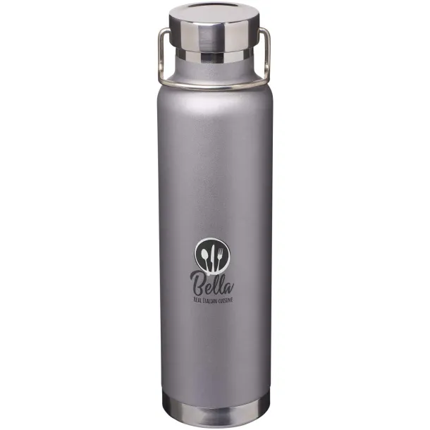 Thor 650 ml RCS recycled stainless steel copper vacuum insulated water bottle Grey