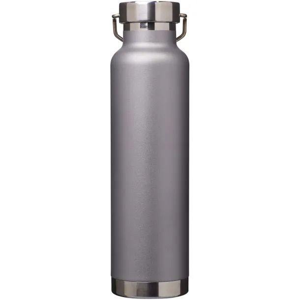 Thor 650 ml RCS recycled stainless steel copper vacuum insulated water bottle Grey