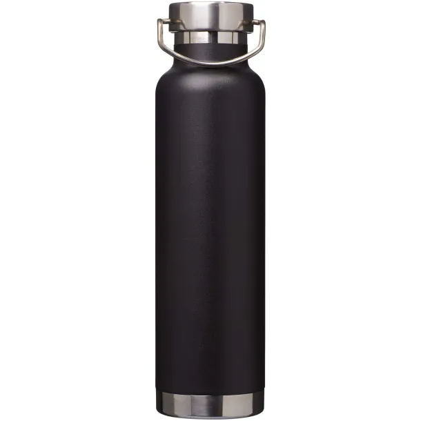 Thor 650 ml RCS recycled stainless steel copper vacuum insulated water bottle Crna