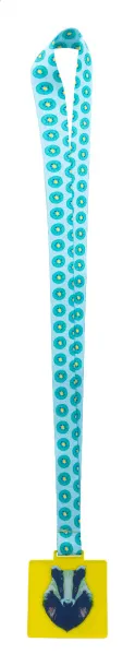 Subdal Colour Square custom medal transparent yellow