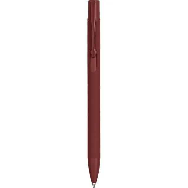  Recycled aluminium ball pen burgundy