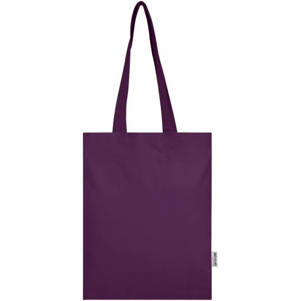 Madras Blend 140 g/m² GRS recycled cotton tote bag 7L Purple