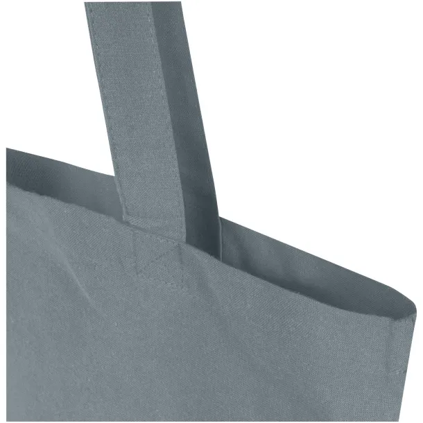 Madras Blend 140 g/m² GRS recycled cotton tote bag 7L Grey