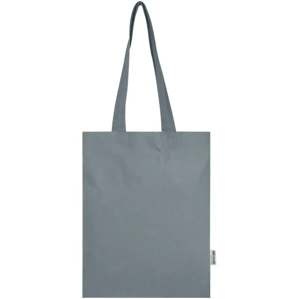 Madras Blend 140 g/m² GRS recycled cotton tote bag 7L Grey