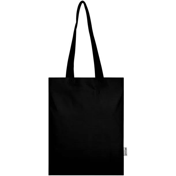 Madras Blend 140 g/m² GRS recycled cotton tote bag 7L Black