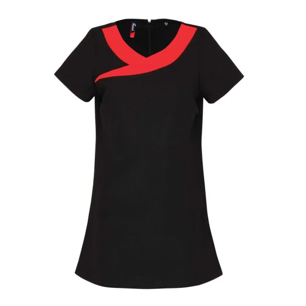 IVY BEAUTY AND SPA TUNIC - Premier Black Strawberry Red