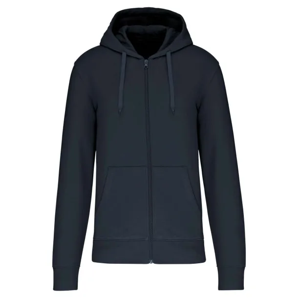  Muški eko hoodie s patentnim zatvaračem, 280 g/m2 - Kariban Mornarsko plava
