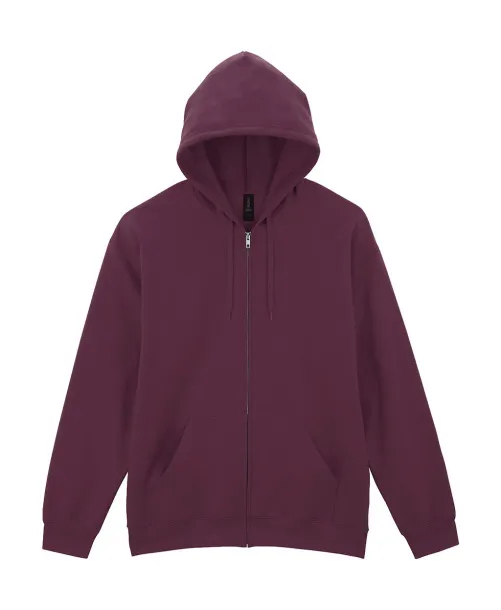 Softstyle majica s kapuljačom s patentnim zatvaračem, 285 g/m² - Gildan Maroon