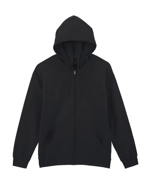 Softstyle majica s kapuljačom s patentnim zatvaračem, 285 g/m² - Gildan Crna