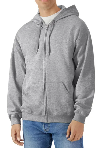 Softstyle majica s kapuljačom s patentnim zatvaračem, 285 g/m² - Gildan Sport Grey