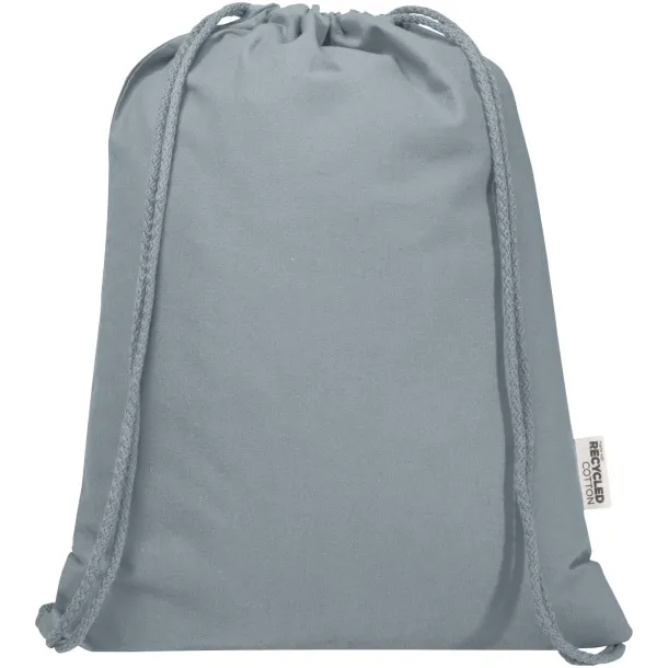 Oregon Blend torba s vezicama od GRS recikliranog pamuka, 140 g/m² Siva