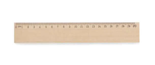 DALJO Wooden ruler 20 cm naturalny