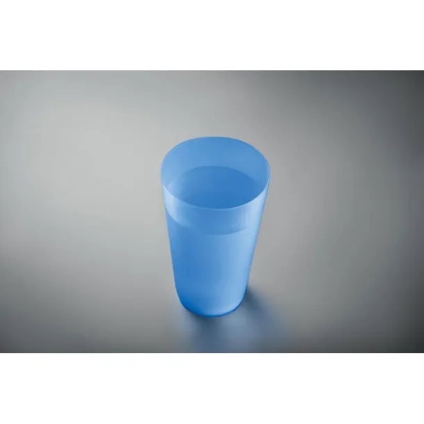 FESTA CUP Frosted PP cup 550 ml transparent blue