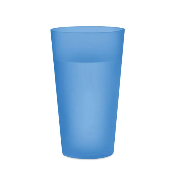 FESTA CUP Frosted PP cup 550 ml transparent blue