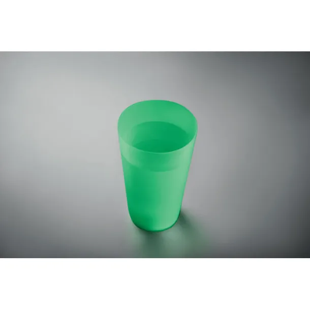 FESTA CUP Frosted PP cup 550 ml transparent green