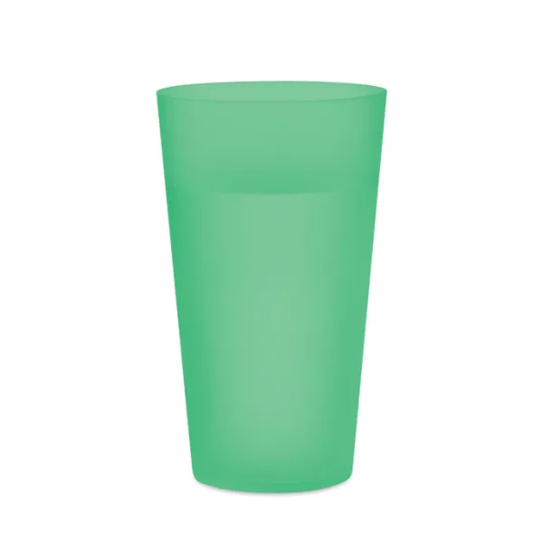 FESTA CUP Frosted PP cup 550 ml transparent green
